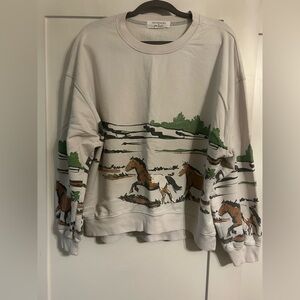 Horse Print Sweatshirt Free People